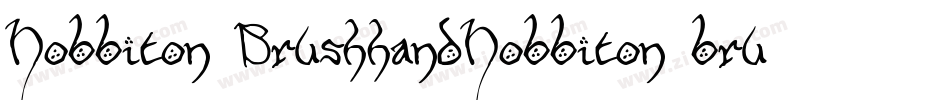 Hobbiton BrushhandHobbiton brush字体转换